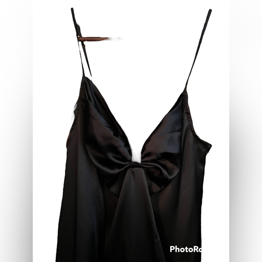 XS Victorias Secret Black Silky Nightgown Dress